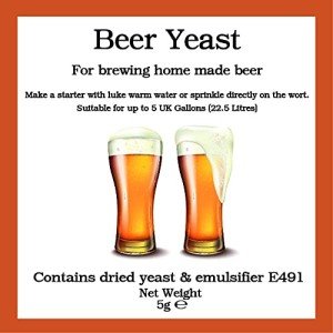 Beer Yeast Sachet for Craft Ales and Beers