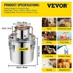8.5Gal Stainless Steel Moonshine Still Distiller Kit