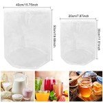 Reusable Straining Bags for Home Brewing & Cooking