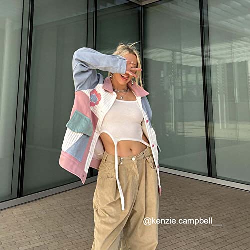 Aelfric Eden Oversized Color Block Corduroy Jacket