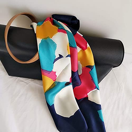 Vintage Silk Square Head Scarf for Women