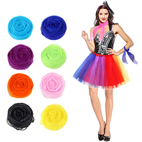 1950's Chiffon Retro Scarf Set (10 Pieces)