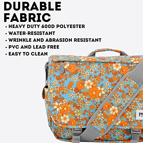 Vintage Retro Bloom Women's Laptop Messenger Bag