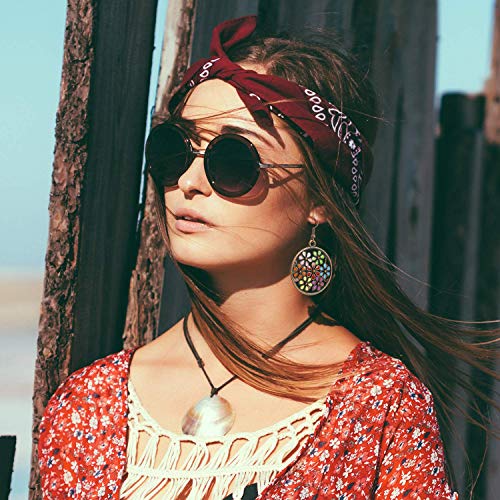 Boho Vintage Dangle Earrings - 4 Pairs (Style A)