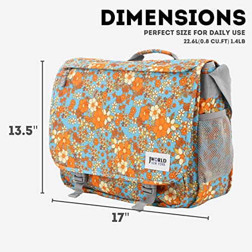 Vintage Retro Bloom Women's Laptop Messenger Bag