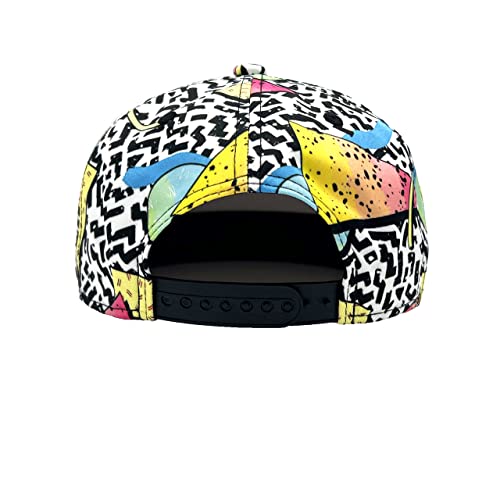 Memphis Style Retro Snapback Hat - Funny Vintage