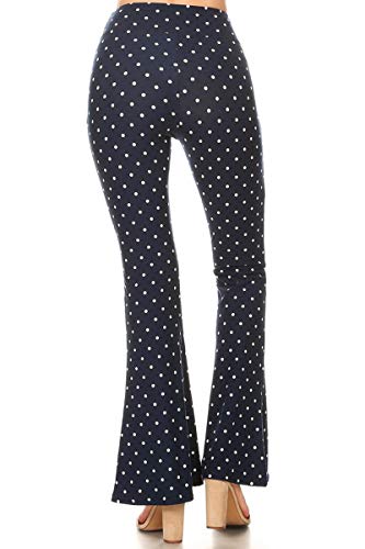 Vintage Polka Dot Palazzo Pants, Size Large