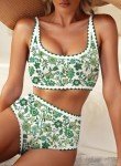 Floral High-Waisted Bikini Set for Women