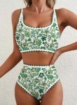Floral High-Waisted Bikini Set for Women