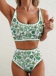 Floral High-Waisted Bikini Set for Women