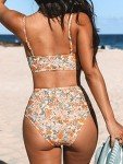 Vintage Floral High-Waisted Two-Piece Bikini Set