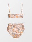 Vintage Floral High-Waisted Two-Piece Bikini Set