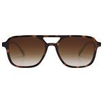 Retro Tortoise Aviator Sunglasses for All
