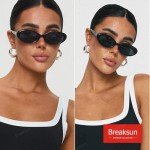 Vintage 90s Oval Sunglasses - Black & Leopard