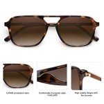 Retro Tortoise Aviator Sunglasses for All