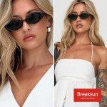 Vintage 90s Oval Sunglasses - Black & Leopard