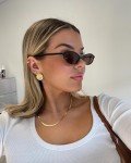 Chic 90s Cat Eye Retro Sunglasses for Women