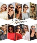 Retro Oversized Square Sunglasses for Women