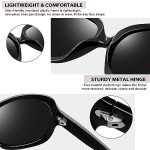 Retro Oversized Polarized Sunglasses for Women