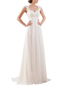 Vintage Ivory Lace Wedding Dress for Brides
