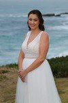 Boho Lace V-Neck Beach Wedding Dress