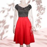 Vintage 1950s Rockabilly Polka Dot Blouse