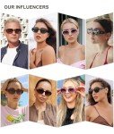 Retro Rectangle Tortoise Sunglasses for Women