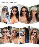 Vintage Style Oval Sunglasses for Women, UV400