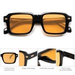 Retro 70s 80s Square Polarized Sunglasses for All