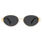 Vintage Style Oval Sunglasses for Women, UV400