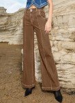 Vintage Brown Wide Leg High Waisted Jeans