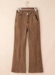 Vintage Brown Wide Leg High Waisted Jeans