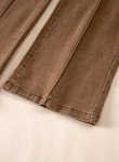 Vintage Brown Wide Leg High Waisted Jeans