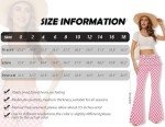 Women's High Waisted Checkered Flare Pants