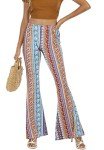 Vintage-Style Print Bell Bottom Palazzo Pants
