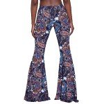 Vintage High Waisted Paisley Flare Bell Bottoms