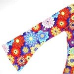 Blue 60s 70s Hippie Disco Dress for Women