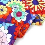 Blue 60s 70s Hippie Disco Dress for Women