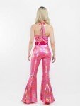 Retro 70s 80s Sparkle Flare Jumpsuit for Women