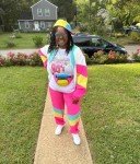 Retro Color Block 80s/90s Windbreaker Tracksuit Set