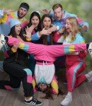 Retro Color Block 80s/90s Windbreaker Tracksuit Set