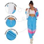 Retro Color Block 80s/90s Windbreaker Tracksuit Set