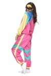 80s Retro Hip Hop Windbreaker Tracksuit Set