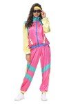 80s Retro Hip Hop Windbreaker Tracksuit Set