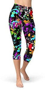 Sissycos 80s Color Splash Cropped Capri Leggings