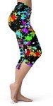Sissycos 80s Color Splash Cropped Capri Leggings