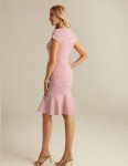 Vintage Rose Fishtail Bodycon Pencil Dress