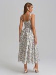 Floral Midi Dress with Pockets for Women