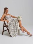 Floral Midi Dress with Pockets for Women