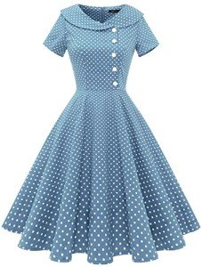 1950s Retro Audrey Hepburn Style Cocktail Dress